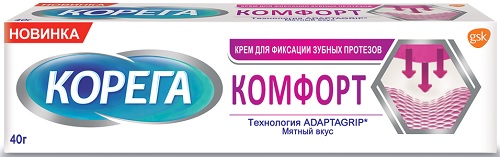Корега крем 40,0 г Комфорт Мятный вкус @ #