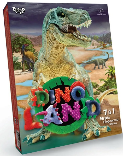 Креативное творчество 5+ Dino Land 7в1 арт.07720