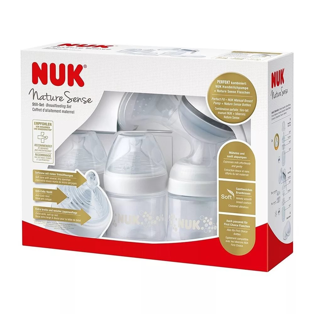 Молокоотсос Ручной NUK Nature Sense Набор