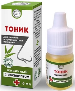 Тоник Живичный с эвкалиптом (назальные капли) 6мл  &