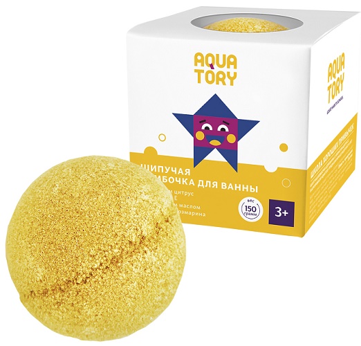 AQUA TORY Шипучая Бомбочка для ванны 150 гр Цитрус ( 23925 ) #