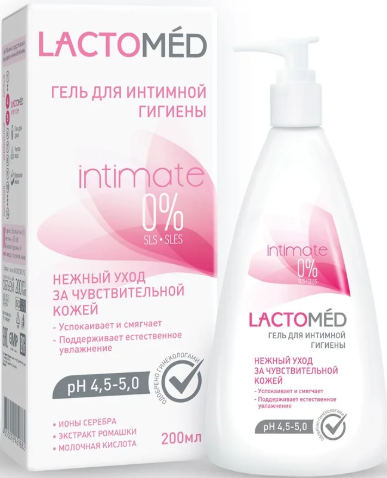 LACTOMED Гель для интимной гигиены Нежный 200 мл 