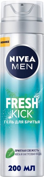 NIVEA MEN Гель для бритья Fresh Kick 200 мл