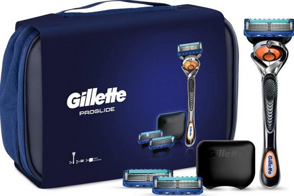 Подарочный набор GILLETTE  Fusion ProGlide Flexball 2 сменные кассеты станок и чехол 81738857