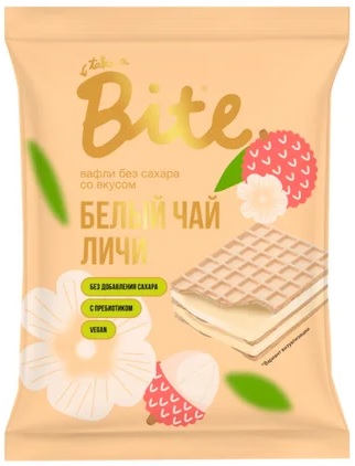 Bite Вафли 30г Белый чай Личи