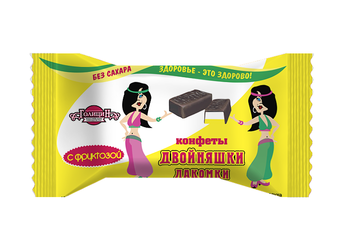Голицин Конфеты Двойняшки- лакомки с фруктозой 180г