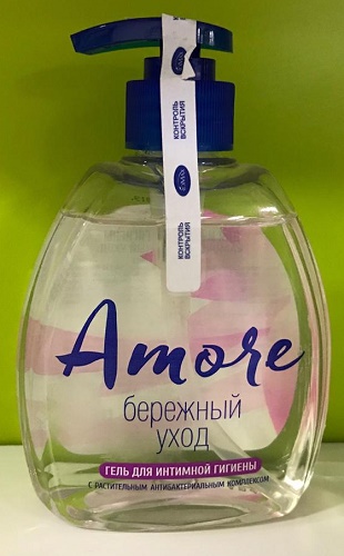 Гель для интимной гигиены Бережный Уход 300 мл AMORE #