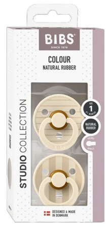 Набор пустышек BIBS Pacifier Studio Colour 2 шт. Vanilla Mix 0+ арт.11015104