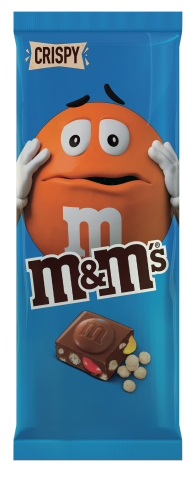 Плитка молочного шоколада M&M's Crispy Block 150гр