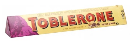 Шоколад Toblerone Молочный с изюмом и орехами 100 г