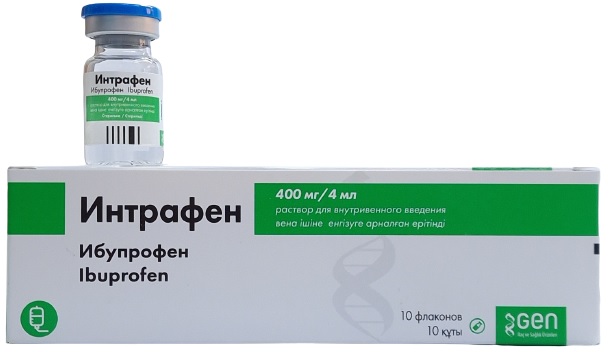 Интрафен раствор 400 мг/4 мл №10 фл ( ибупрофен ) (Упаковка)