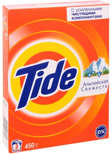 Tide автомат Альпийская свежесть 450 гр стиральный порошок