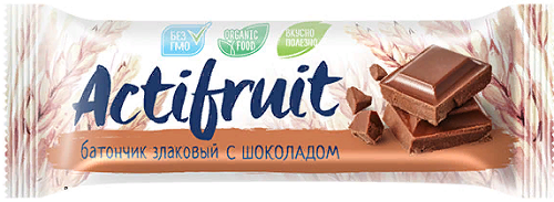 Actifruit Батончик Злаковый Шоколад 24г