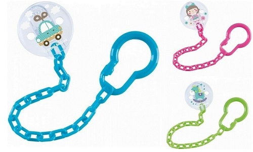 Держатель для Пустышки CANPOL BABIES Клипса с цепочкой Toys Collection арт.10/889