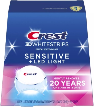 Crest 3D Отбеливающие полоски для зубов + LED лампа