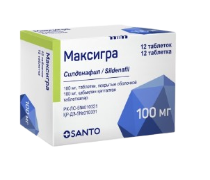 Максигра табл. 100 мг №12 ( силденафил ) (Упаковка)