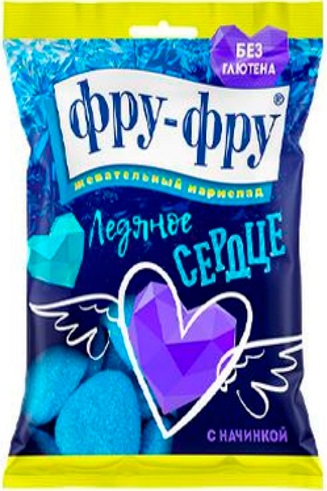 Фру- Фру Ледяное сердце с начинокой 80г Мармелад жевательный 