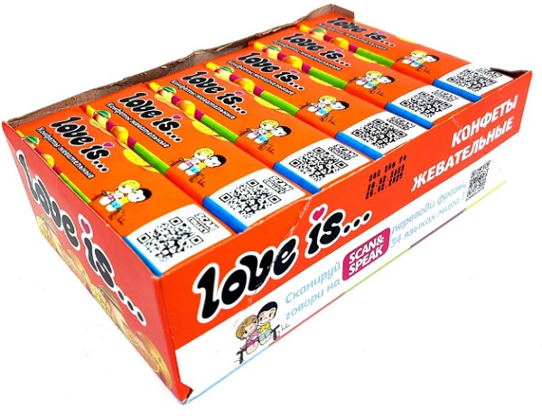 Конфеты жевательные LOVE IS Манго Апельсин 20 г 