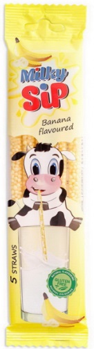 Трубочка для молока со вскусом Банана Milky Sip Banana