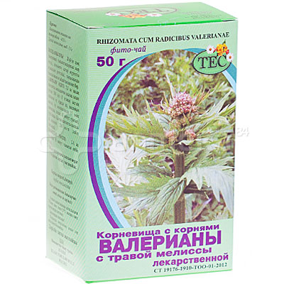 ТЕС Валериана корни с травой мелиссы 50г