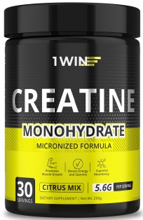 1WIN Креатин моногидрат Цитрусовый микс 200г банка