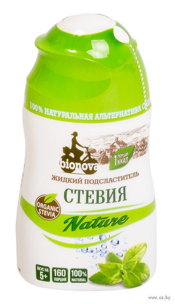 Бионова Стевия Nature 80г жидкий подсластитель сахарозаменитель