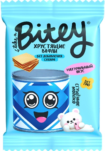 Bitey Вафли без сахара Сгущенное молоко 35г