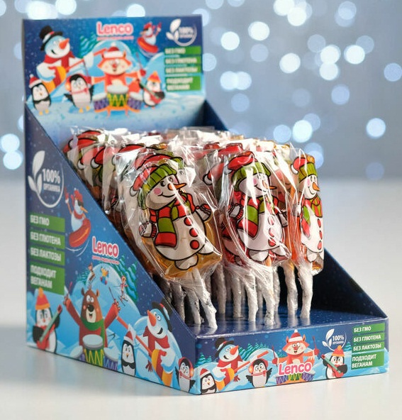 Карамель на палочке MAGIC SWEETS Снеговик 17 г