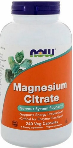 Now foods Magnesium Citrate 400мг №240капс / Магния Цитрат