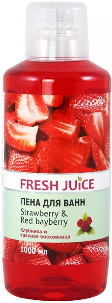 FRESH JUICE пена для ванн Strawberry & Red Bayberry 1000 мл
