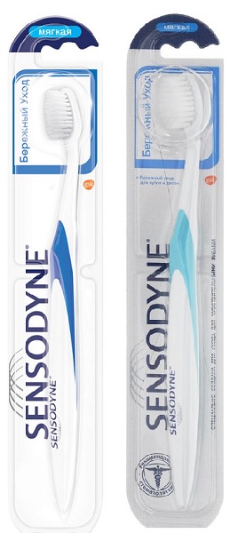 Зубная щетка SENSODYNE Бережный уход Soft цв.в асс. 