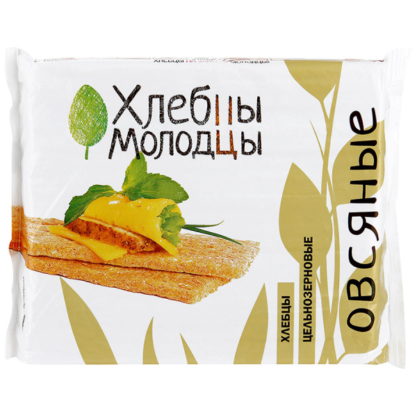 Хлебцы - молодцы Хлебцы хрустящие овсяные 100 г.