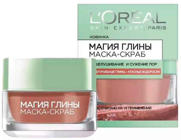 LOREAL маска для лица Магия глины скраб 50 мл