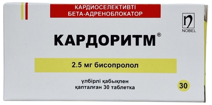 Кардоритм табл. 2,5 мг №30 ( бисопролол ) (Упаковка)