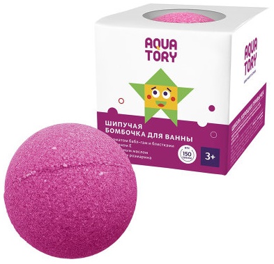 AQUA TORY Шипучая Бомбочка для ванны 150 гр Бабл Гам ( 24018 ) #
