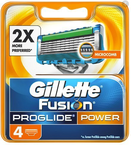 Кассеты сменные GILLETTE Fusion  Proglide Power (4 шт)