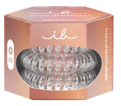 INVISIBOBBLE Резинка браслет для волос Original Premium Crystal Clear 3шт