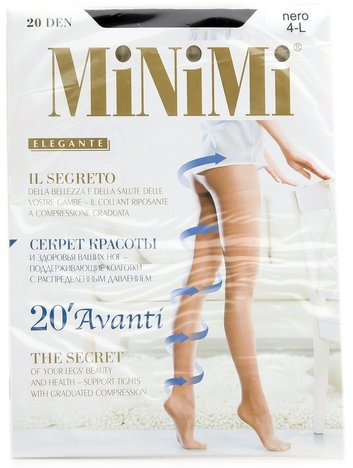 MINIMI Колготки 20 den Avanti Nero 4-L