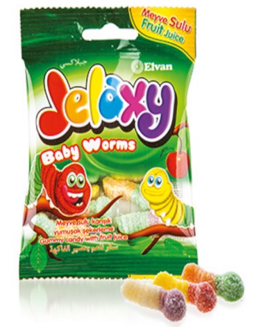 Мармелад Жевательный Jelaxy Baby Worms 80 гр