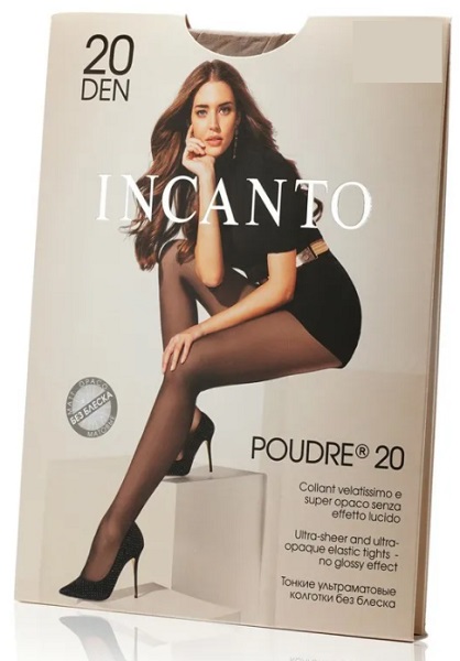 INCANTO коглготки POUDRE 20 Den Nero 2