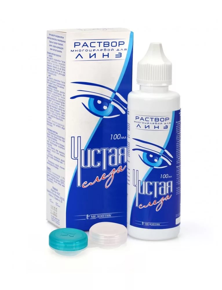 Чистая Слеза раствор для линз 100 мл МЕДОПТИК #@