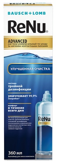 Раствор для линз Renu Advance 360 мл Реню #