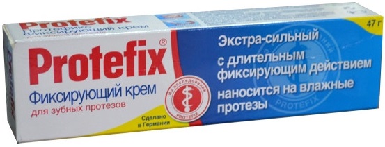 PROTEFIX Крем Фиксирующий для зубных протезов 47г Экстра сильный #