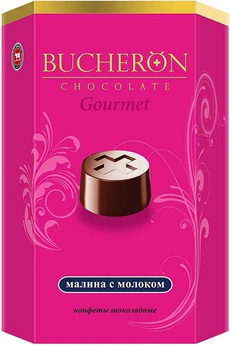 BUCHERON Gourmet Шоколадные конфеты Малина-молоко 130г