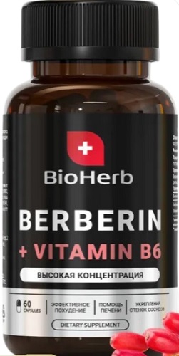 Берберин 500мг №60капс. BioHerb  &