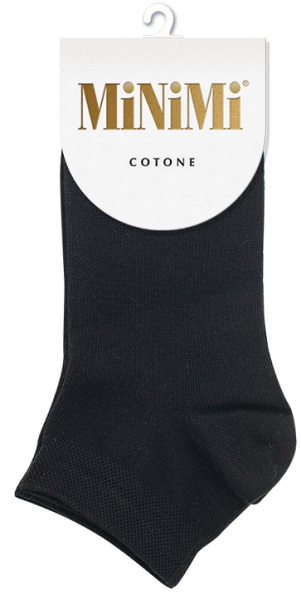 Носки женские MINIMI Cotone 1201 укороченные Nero 35/38