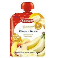 Semper Пюре Яблоко и банан 90г пауч с 5 мес.