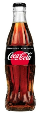 Coca - Cola Classic Zero 0,25 л без сахара газированный стекло