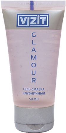 Лубрикант VIZIT Glamour 50 мл Клубничный Гель-смазка