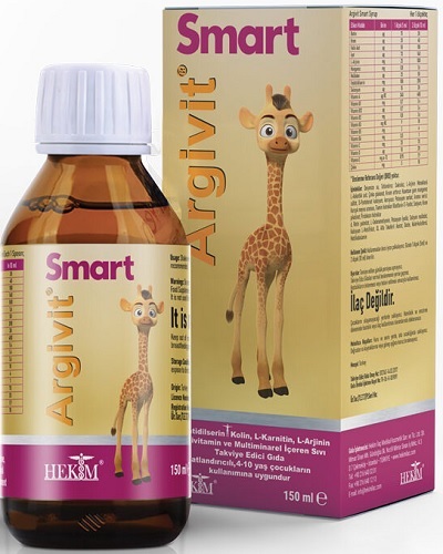 Argivit Smart Аргивит Смарт 150мл сироп д/детей (Л-аргинин)  &
